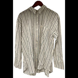 BEAUTIFUL by Lawrence Zarian Women's Cotton Boyfriend Shirt Black - Regular